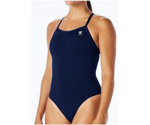 Tyr eco solid diamondfit costume blu navy M - UK34