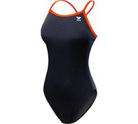 TYR Hexa Diamondfit - Costume da Bagno da Donna, Donna, Costume da Bagno, DHEX7A, Nero/Arancione., 30