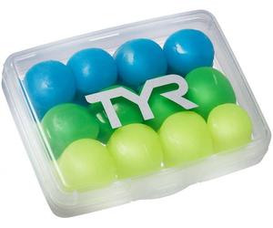 Tyr Kids Soft Silicone Ear Plugs 12 Pack Verde/Blu - Tappi per le orecchie per bambini