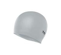 TYR Latex Swim cap, Cuffia da Bagno in Lattice Unisex, Argento, Taglia Unica