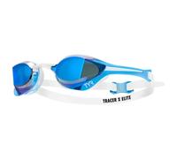 Tyr Tracer X Elite Mirror Swimming Goggles Bianco,Blu