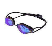 TYR Racing Goggle Mirrored, Occhialino specchiato da Competizione Tracer X Unisex-Adult, Blue Black, Taglia unica