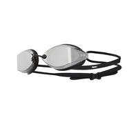 TYR Racing Goggle Mirrored, Occhialino specchiato da Competizione Tracer X Unisex-Adult, Silver Black, Taglia unica