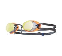 TYR Socket Rocket 2.0 Occhialino Modello Svedese Da Competizione Con Lenti Specchiate, Unisex - Adulto, Rainbow/Fl Orange/Nero, M