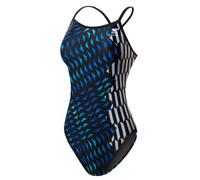 TYR SPORT Women's Cobra Kai Diamondfit Swimsuit (Blue, Size 32)