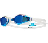 Tyr stealth-x occhiali nuoto specchiati bianco/blu