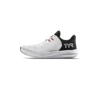 TYR Unisex Techknit RNR-1 Trainer Running Shoes Lifestyle, WHT/BLK, 10 US Men