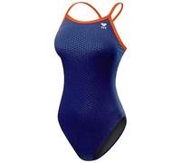 TYR Women’s Hexa Diamondfit Swimsuit, Navy/Orange, 30