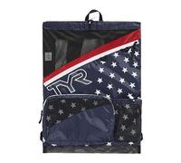 TYR Zaino Elite Team Mesh, rosso/blu navy., Taglia unica, Classico