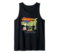 Tyrannosaurus Rex Dinosaurs Cartoon Illustration Graphic Canotta