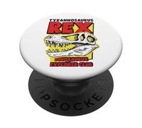 Tyrannosaurus Rex Dinosaurs Cartoon Illustration Graphic PopSockets PopGrip Adesivo