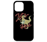 Tyrannosaurus rex facciamo rock con una chitarra rock Custodia per iPhone 12 Pro Max