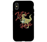 Tyrannosaurus rex facciamo rock con una chitarra rock Custodia per iPhone X/XS