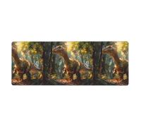 Tyrannosaurus Rex in The Forest stampato extra large tappetino per mouse 30,5 x 80 cm per ufficio, giochi e apprendimento, durevole, confortevole ed ecologico