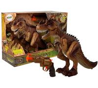 Tyrannosaurus rex interattivo con vapore, luci e suoni + pistola