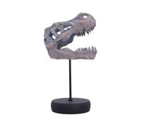 Tyrannosaurus Rex Skull on Plinth 24.2cm - Fossilised T-Rex Skull Ornament, Preh