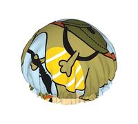 Tyrannosaurus Rex The Soldier modello cuffia da a e cuffia da bagno per donna, cuffia da a reversibile oversize impermeabile grande progettata per tutte le lunghezze di capelli, cuffia ela