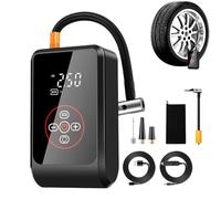 Tyre Inflator - Tyre Inflator Air Compressor | Portable AirCompressor | Auto Shut-Off Ricaricabile LED Screen Electric Pump Car Accessories for Bike Motorcycle Vehicle Truck Ball