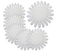 TYREE 10 espositori per capsule finte unghie in acrilico, colore: bianco