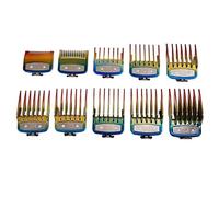 TYREE 10 Pezzi Seria Professionale Trimmer Capelli Guide Clip in Metallo Limitare Guardie Pettini per Trimmer