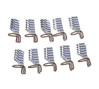 TYREE 10 x strumenti per manicure francesi riutilizzabili con confezione