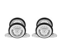 TYREE 2 x Bicicletta Pieghevole Ruota Facile Bicicletta -Fango Cuscinetto Doppia Ruota -Fango Posteriore Ruota per Argento