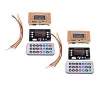 TYREE 2 x Modulo di Scheda di Decodificatore MP3 Bluetooth 5.0 con Display 12V Auto USB Lettore MP3 WMA WAV TF Slot per Carta/USB/FM con Telecomando