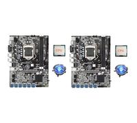 TYREE 2 x scheda madre mineraria B75 ETH 12 adattatore PCIE a USB + processore casuale + ventola LGA1155 DDR3 MSATA B75 Scheda madre USB BTC Minore