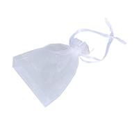 TYREE 20 sacchetti bianchi in organza, per matrimonio, regalo, 120 x 100 mm