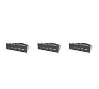 TYREE 3 pezzi 5,25 pollici Usb3.1 Gen2 Pannello Hub USB 2 porte Usb3.0 + 2 porte Usb2.0 + 1 porta Type-C con connettore tipo E