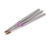 TYREE 3pcs Marmo Sabbia Acrilico Punte Nail Art Pittura Spazzola Spazzole Scultura Penna Detachable Dimensione #2#6#8