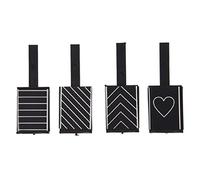 TYREE 4 x magnetico bellezza delle unghie con quattro diversi disegni: Amore Tiretto Zebra e Linea obliqua