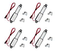 TYREE 4X Mini Attuatore lineare elettrico - Corsa da 2 pollici, 64N/14,4 Lb, Velocità 0,6 Pollice / Mini Attuatore di Movimento Impermeabile 12V DC