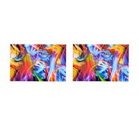 TYREE 4X Pellicola Idrografica Fiamme Arcobaleno Pellicola Di Stampa Trasferimento Di Film Idraulico Immersione 50CmX100Cm