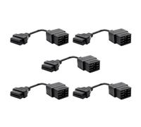 TYREE 5 x Cavo OBD II per auto per 17Pin a 16Pin Connettore diagnostico per adattatore 17 Pin OBDII