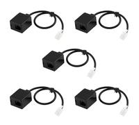 TYREE 5X RJ9 4P4C Maschio Doppio Connettore Porta Adattatore Auricolare Cavo Estensione Cavo Adattatore Telefono Cavo di Estensione del Telefono Cavo di Estensione del Telefono