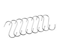 TYREE 8 ganci da cucina in acciaio inox, per carne, a forma di S