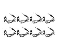 TYREE 8 x Clip acustica per chitarra universale nera sul microfono a contatto piezo