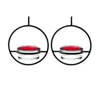 TYREE Bella mangiatoia per uccelli sospesa circolare, mangiatoia per uccelli sospesa circolare, antiperdite, cibo per colibrì sostenibile