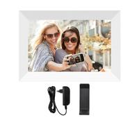 TYREE Cornice Fotografica Digitale 10,1 Pollici 32 GB WiFi Cornice Foto IPS Rotazione Touch Screen Condivisione Foto Tramite Applicazione B Presa UE