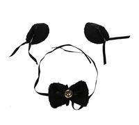 TYREE Cosplay: Costume da gatto Orecchie e nodo ha due fibbie - Nero e rosa