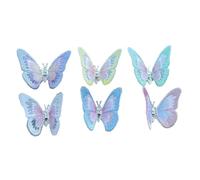 TYREE Farfalla Multicolore Agitante Ali Decorazione Auto Farfalla Ricamato Decorazioni Cruscotto Auto Accessori Auto Farfalla