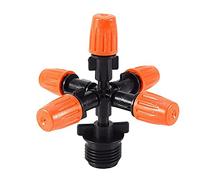 TYREE Irrigatori Da Giardino Irrigazione Automatica Prato Irrigatore Rotante Cerchio 360 Gradi 5 Tubi Da Giardino Tubo Di Irrigazione