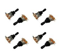 TYREE Metrico 3 Vie Breve Secolo Chitarra Elettrica, Argento e Nero (Confezione da 8)