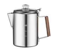 TYREE Percolatori da caffè Fornello per il campeggio, Caffettiera Percolatore in Acciaio Inox Caffettiera Casa 9 Tazze