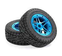 TYREE Pneumatici All Terreno Auto Rc Mozzo Ruota Cinque Stelle per 1/5 5Ive T ROVAN KingmotorX2 Parti di Corsa Auto Rc,Blu