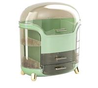 TYREE Scatola di Immagazzinaggio di Cosmetici da Ufficio Contenitore di Cosmetici di Grande Capacità Organizzatore di Stoccaggio e Trucco Supporto Anti-Polvere B