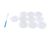 TYREE Scatole di Petri Autoclavabili da 90 Mm Scatole di Petri Riutilizzabili 10 Piatti di Petri da Laboratorio Autoclavabili con Fibbia Di Inoculazione