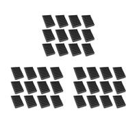 TYREE Set di 36 pannelli in schiuma insonorizzati piramidali con adesivi, pannelli in schiuma acustica da 12 x 12 x 2 pollici ad alta densità (nero)