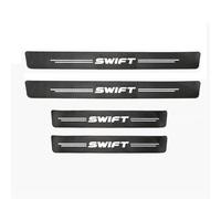 TYREEDE 4 Pezzi Battitacco Adesivi, per Suzuki Swift 2000-2024,Protezione Porta Soglia Sticker Car Accessori Battitacco Protezione Plates,B